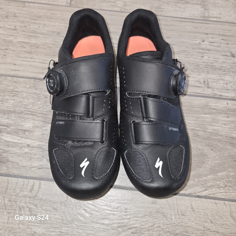 Specialized Black and Orange Athletic Shoes